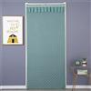 Surwin Tenda da Porta con Isolamento Termiche, Termica Isolante Freddo Inverno Tenda Termica per Porta Anti Freddo e Oscuramento per Balcone Soggiorno Cantina (130 * 220cm,Verde)