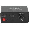 Telituny Mini amplificatore stereo, AU-10X, amplificatore per cuffie, amplificatore Phono piccolo, audio booster 20 DB segnale audio stereo con uscita cuffie da 3,5 mm per registrazioni feste,