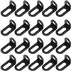 TAODAN 20 pezzi nero in acciaio inox 304 codice angolare 18 x 18 x 30 mm staffa fissa regolabile a forma di L connettori hardware mensola supporto per installazione di porte/finestre/sedie