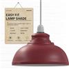 DC Voltage Paralumi per Lampade a Sospensione da Soffitto Industriali Stile Retrò Forma Curva a Cupola Paralumi per Lampade in Metallo Facile Montaggio Paralumi per Lampade a Sospensione da Soffitto