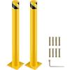 Fruyyzl Paletto del dissuasore, 122 cm Barriera Parcheggio per Parcheggio, Pilona Giallo Cepos Parcheggio per Pianificazione stradale (2pcs)