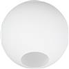 Beavorty Paralume Sfera Vetro Opaco Bolle Foro 5,5 CM 12 CM per Lampadario a Sospensione, per Soggiorno e Camera da Letto