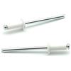 IERO - Rivetti a strappo Verniciati BIANCO PURO RAL 9010 Alluminio/Acciaio Testa Tonda 4.8x12.0mm ISO15977 - Box da 500 pezzi