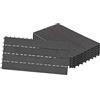UISEBRT 6 piastrelle per terrazze, in WPC, 30 x 60 cm, effetto legno, con drenaggio (6 pezzi, 30 x 60 cm, 1 m², antracite)