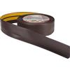 ProfiPVC Battiscopa PVC 50x20 mm - 15 metro, Adesivo, con Striscia Spezzata, Battiscopa Angolare Autoadesivo, flessibile e morbida, montaggio facile, 50x20 mm, Marrone Scuro
