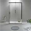 G FLAME Cabina Box Doccia 3 Tre Lati Porta Scorrevole 80x90x80 Cristallo Trasparente