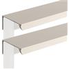 JIALUO0318 Maniglie per Mobili Lega di Alluminio Nascoste per Armadio Maniglie Maniglia Invisibile Maniglie Cucina Maniglione per Porta Pomolo 2 Pezzi (Light Grey,Length 600mm)