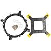 MinnowXY Supporto per ventola CPU Ventole di Raffreddamento del PC Radiatore Supporto Dissipatore di Calore Stabile Pratico Facile Installare per LGA775 115X 1366 Plastica