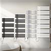 ECD Germany Radiatore da Bagno a Pannello Iron EM Design Elettrico 1200W Scaldasalviette - 500 x 1600 mm - Antracite - Radiatore Elettrico 1200W Scaldasalviette Asciugabiancheria 500x1600 mm