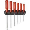 PB Swiss Tools Set di cacciaviti da 6 pezzi a fessura nel supporto da parete Classic