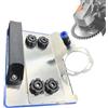 Generic Supporto per smerigliatrice angolare, strumento per smussare piastrelle, per smerigliatrice angolare, per smussatura di piastrelle in metallo a 45 gradi, accessorio professionale per