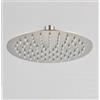 Taco Soffione doccia ultraslim tondo acciaio inox D20 cm TEXAS - Satinato