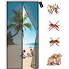 HYNSERV Zanzariera Magnetica, Anti Zanzare Calamite Tenda 70 x 240 cm Anti Zanzare Magnetico Mantiene Stanza Traspirante, Impedendo Agli Insetti Di Entrare per Porte da Balcone Cantine - Nero A