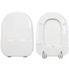 HYDRO HOME Copriwater Marylin Hatria legno rivestito in resina poliestere bianco