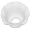 MAGICLULU Paralume Resistente ai Danni in Vetro Bianco a Forma di Fiore Piccolo Foro 43mm per Lampade a Sospensione in Sala da Pranzo e Riunioni di Famiglia