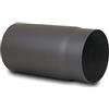 LANZZAS Tubo per stufa, prolunga 250 mm, diametro Ø 150 mm, colore: grigio ghisa