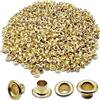 Bluemoona 1000 pz - passacavo occhielli 3/40,6 cm 4 mm in tela vestiti self backing, inside diameter:3/16(4mm), Gold