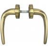 Generic Sevenitalia Maniglia porta Ottone Satinato Modello 202R23 - BS2 ROSETTA FORO CHIAVE