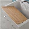Inbagno Asse di lavaggio per vasca lavatoio in resina da 60 cm, in legno di bamboo resistente e duraturo, misure 53x32 cm