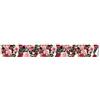VisitRyl Bordo Adesivo per Carta da Parati 15x300cm Rimovibili Bordi per Carta da Parati autoadesivi, Bordo per carta da parati per Cucina Bagno Peonia Rosa