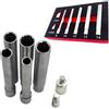 Yuanpgky Set di chiavi a bussola extra lunghe da 120 mm, attacco da 3/8, 8-10-12-13-14 mm, adattatore esagonale a 12 punti, convertitore per utensili pneumatici ad aria (12 punti)