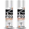 FAREN F93 Zinco Spray Purezza 98%, Zincante A Freddo, Anticorrosivo, Antiruggine,dona una tinta Chiaro brillante, particolarmente adatto per il Ritocco di Parti Saldate e Ossidate, 400ml (2)