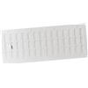 Generic 500x200mm Bianco Griglia scorrevole in lamiera d'acciaio, griglia di ventilazione, griglia di scarico