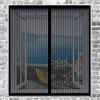 DOGUO Zanzariera Protezione Dagli Insetti 120 x 195 cm Finestra Zanzariera Trasparente Nessuna Perforazione Magnetica Tenda Anti Zanzare Zanzariera Porta Finestra, Nero