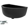 Varile lavello in plastica per giardino e cantina con filtro anti-capelli in plastica, vari colori (nero)