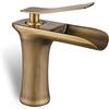 BiaoTeng Rubinetto Bagno Lavabo Cascata Miscelatore,Rubinetto Monocomando Lavabo,Miscelatore Lavabo E Bidet Bagno Cascata,Rubinetto Bagno Lavabo Cascata Alto,Antico B