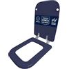 HYDRO HOME - Copriwater Ideal Standard Conca Come Originale, Tavoletta WC Ideal Standard con Cerniere Inclinate Idonee, Coperchio Water Copri Water in Legno Rivestito (MIRTILLO)