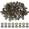 Hariendny Set di 100 beccucci kit occhielli in metallo, 3 mm/1/8 pollici, piccoli occhielli, kit di attrezzi Grommet per noccioli di perline, progetti fai da te, scarpe, pelle, teloni in tessuto