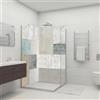dedeco Pannello posteriore doccia impermeabile, motivo: pietra V1, vernice UV opaca, 2 x 90 x 210 cm, come pannello posteriore per il bagno per la sostituzione delle piastrelle, come parete