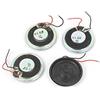 Aexit 4pcs 1W 8 Ohm rotondo doppio filo magnetico Mini altoparlante MP3 MP4 Player Speaker 28mm Dia ID: 641133