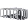 HEVVA RHEIN - Supporto per lavabo alto 20/25/30/35/40/45/50 cm | RHEIN | Supporto per lavabo da appoggio per carichi pesanti, console da parete, piano lavabo, base | (set da 2 pezzi, vernice