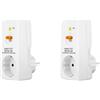 PAGJHRFJG 2X 16A Gfci Spina di Protezione Contro Le Perdite Presa RCD Interruttore Automatico Domestico Interruttore di Sicurezza Spina di Protezione Personale Spina UE
