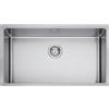 EVHOC Lavello Cucina Sopratop 1 Vasca 74x44 cm, Lavandino in Acciaio Inox Vasca Unica con Finitura Satinata, Piletta Inclusa, Made in Italy, NATURALIS M