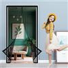 DOGUO Zanzariera Magnetica 113 x 225 cm Facile da Installarepeper Chiusura Automatica Tenda Zanzariera a Strisce per Balcone Soggiorno, Nero