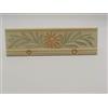 Generico Listello Greca Decoro Floreale In Ceramica Art. 31029 - Rivestimento Bagno - Cm 10 X 33 Spessore 8 Mm - N° 3 Pezzi