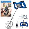 DayPlus 2600 W, mescolatore per calcestruzzo, cambio a 6 marce, 0-1500 giri/min, asta a spirale M14 da 59 cm, miscelatore per malta di colore Ø 120 mm, intonaco, colla e cemento