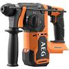 AEG BBH18BL2-0Tassellatore SDS-Plus Brushless 18V, Fora Fino a 26mm, Energia di Impatto Pari a 2.5J, Sistema Anti-vibrazione, Ideale per Forare e Scalpellare