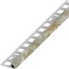 nextradeitalia 5PZ PROFILO JOLLY PVC 8X2,5 MARMORIZZATO BIANCO CARR(GRIG
