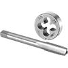 Burkit 3/8 -20 UN Tap and Die Set mano destra, 3/8 x 20 UN Filettatura Macchina Tap e Round Die