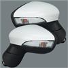 CMJAHU Adatto for Ford Fiesta 2008 2009 2010 2011 2012 Specchietto retrovisore laterale riscaldato pieghevole manuale bianco Accessori for auto Gruppo specchietto retrovisore(1 pair)