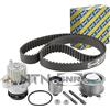 SNR KDP457.491 - Pompa dell'acqua + set cinghie dentate | Compatibile con: AUDI A2, A3, A3 Cabriolet, A3 Sportback, SEAT ALHAMBRA, ALTEA, ALTEA XL, AROSA, CORDOBA, IBIZA III, IBIZA IV