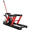 Berkalash - Solleva moto, cric per moto idraulico 680 kg, martinetto per moto, cavalletto di montaggio sollevatore, colore nero-rosso