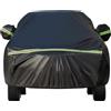F.Lli Iannaccone TELO COPRIAUTO FELPATO IMPERMEABILE COPERTURA COVER PER AUTO UNIVERSALE ANTIGRAFFIO ANTISTRAPPO ANTIPIOGGIA OTTIMA QUALITA' (Copriauto Felpato M Con Zip 432*185*120 Cm)