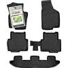 WALSER Tappetini in gomma per auto XTR su misura compatibile con VW Sharan/Seat Alhambra (710, 711) 2010-2022