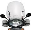 FACO Parabrezza ODT Nero Compatibile con Mani e Aste, Compatibile con Honda SH ABS 300 2007-2010, Installazione [IN] in-channel, Specifico per Motocicletta
