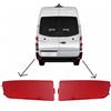 Fauhapyway Sprinter W906 - Riflettore per paraurti posteriore, per Mercedes Benz 2006-2016, per Crafter sinistro, destro, rosso, OEM 9068260040
